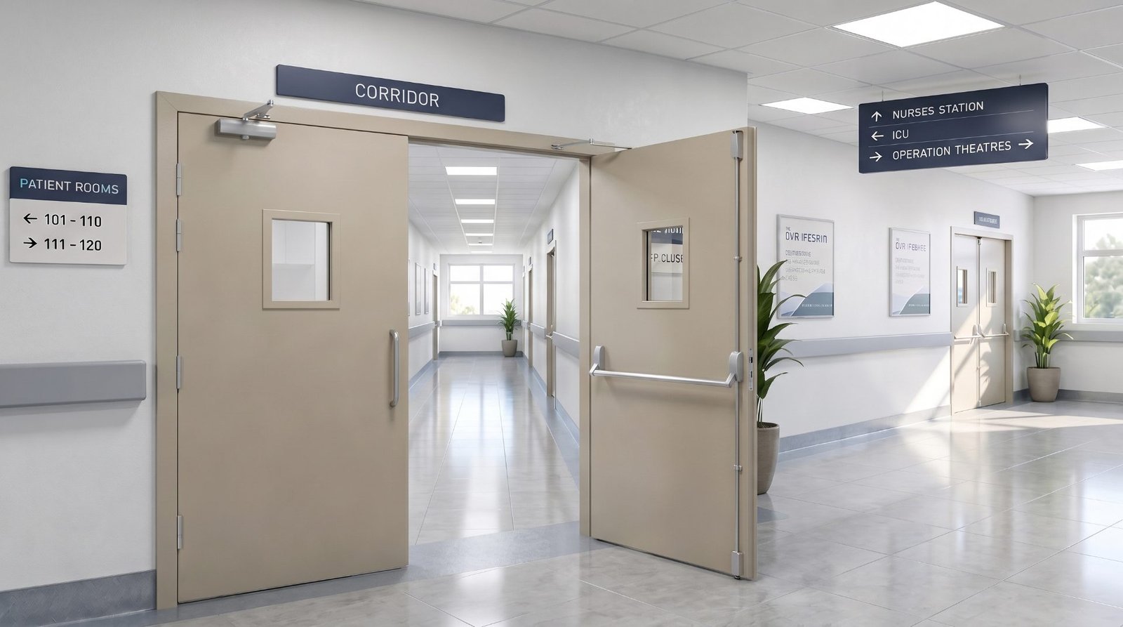 Partially insulated fire door