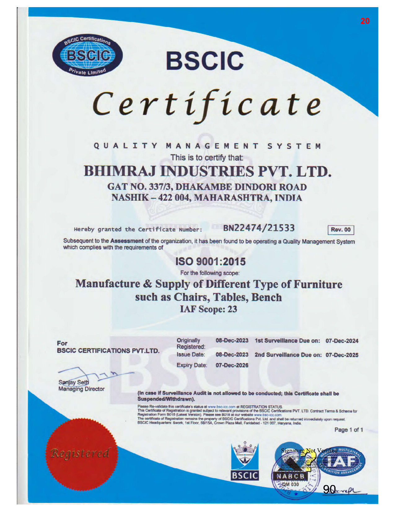 ISO 9001:2015 — Quality Management System