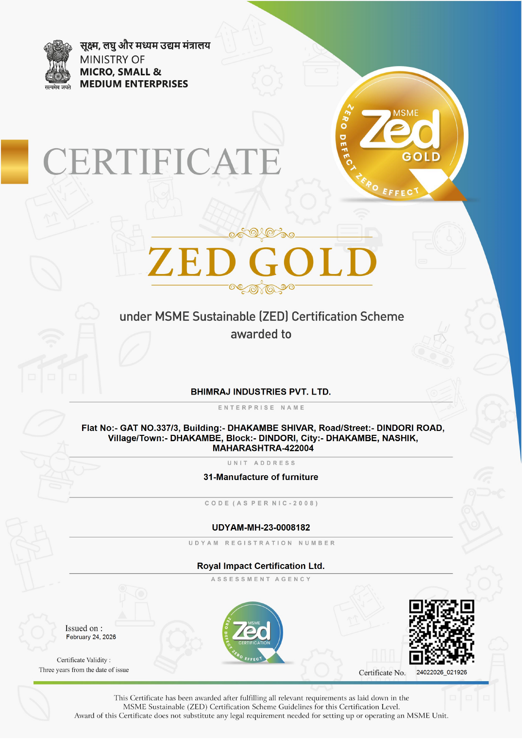 ZED Gold — Zero Defect Zero Effect Manufacturing